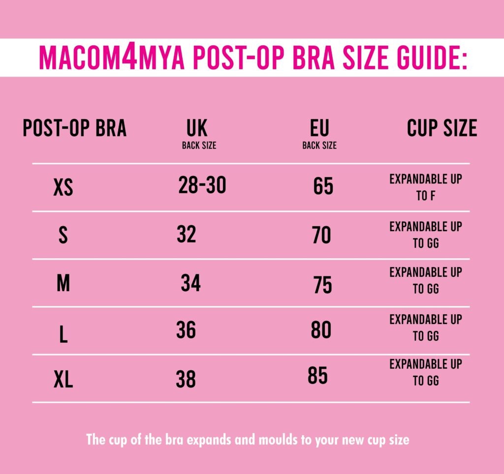 How to ensure you buy the right size post-op bra online