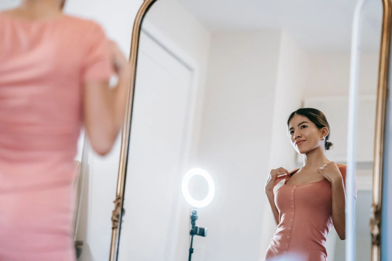 Woman considering an Ozempic makeover after significant weight loss.